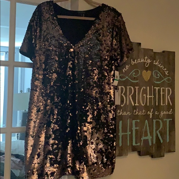 Sequin Swing Dress - Picture 2 of 3
